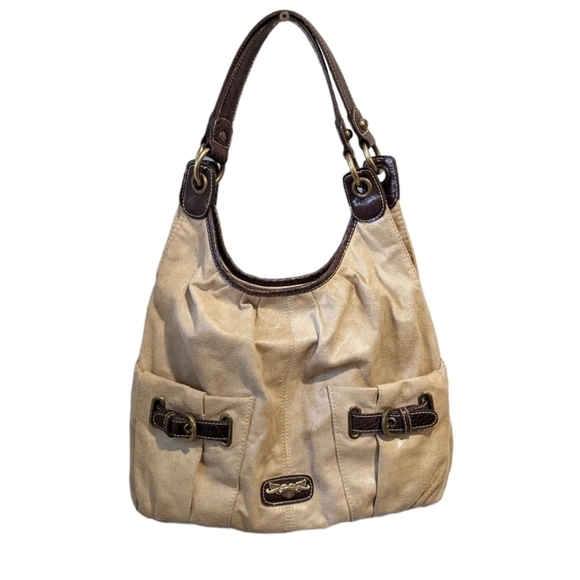 KATHY Van Zeeland cream shoulder bag - Picture 1 of 16
